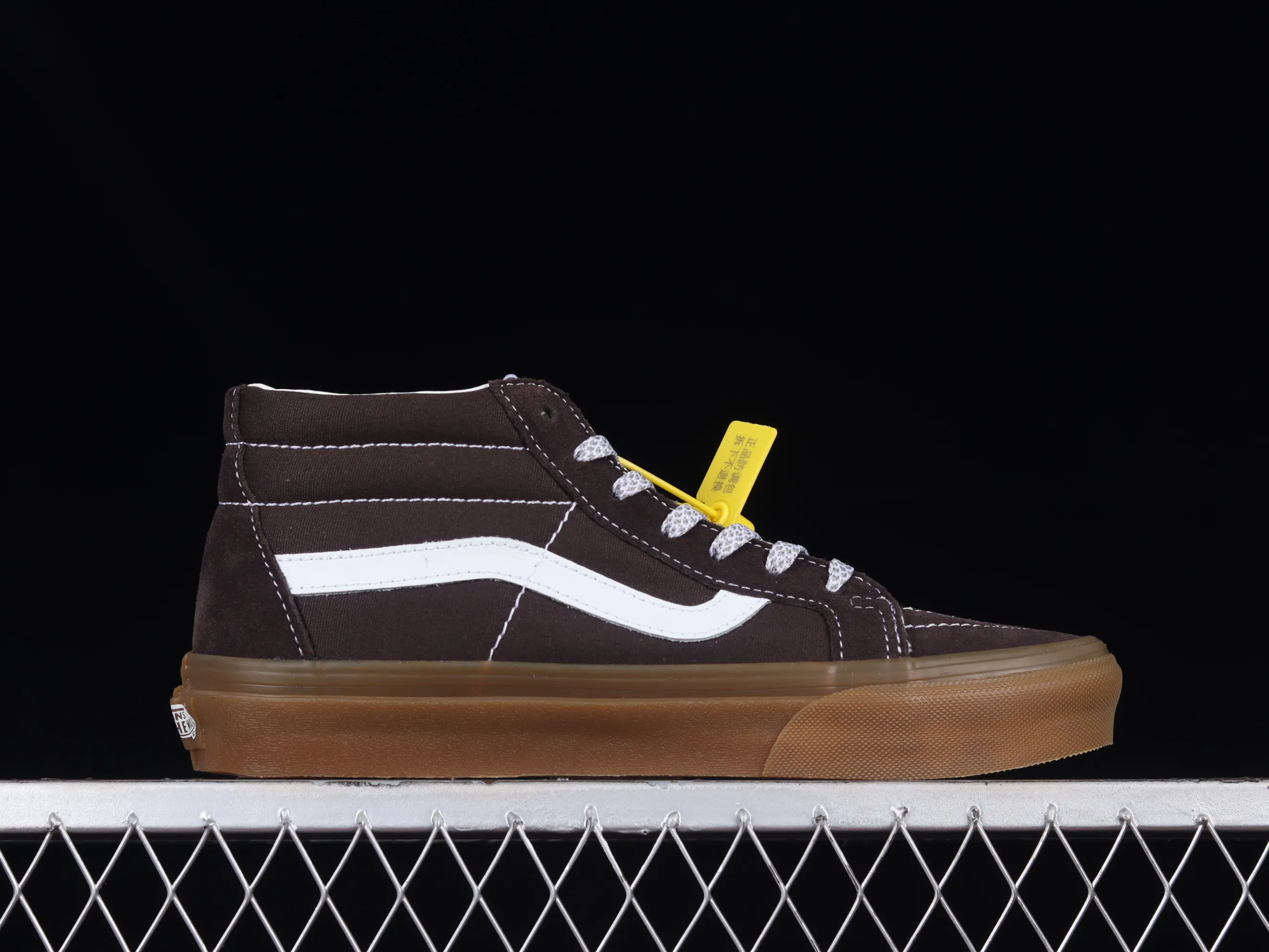All categories Vans Vans series Vans Mid Vans China Vans SK8-Mid brown rubber retro mid-top professional skateboard shoes VN0A391FCHC